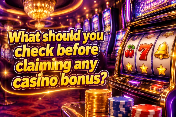 What should you check before claiming any casino bonus?